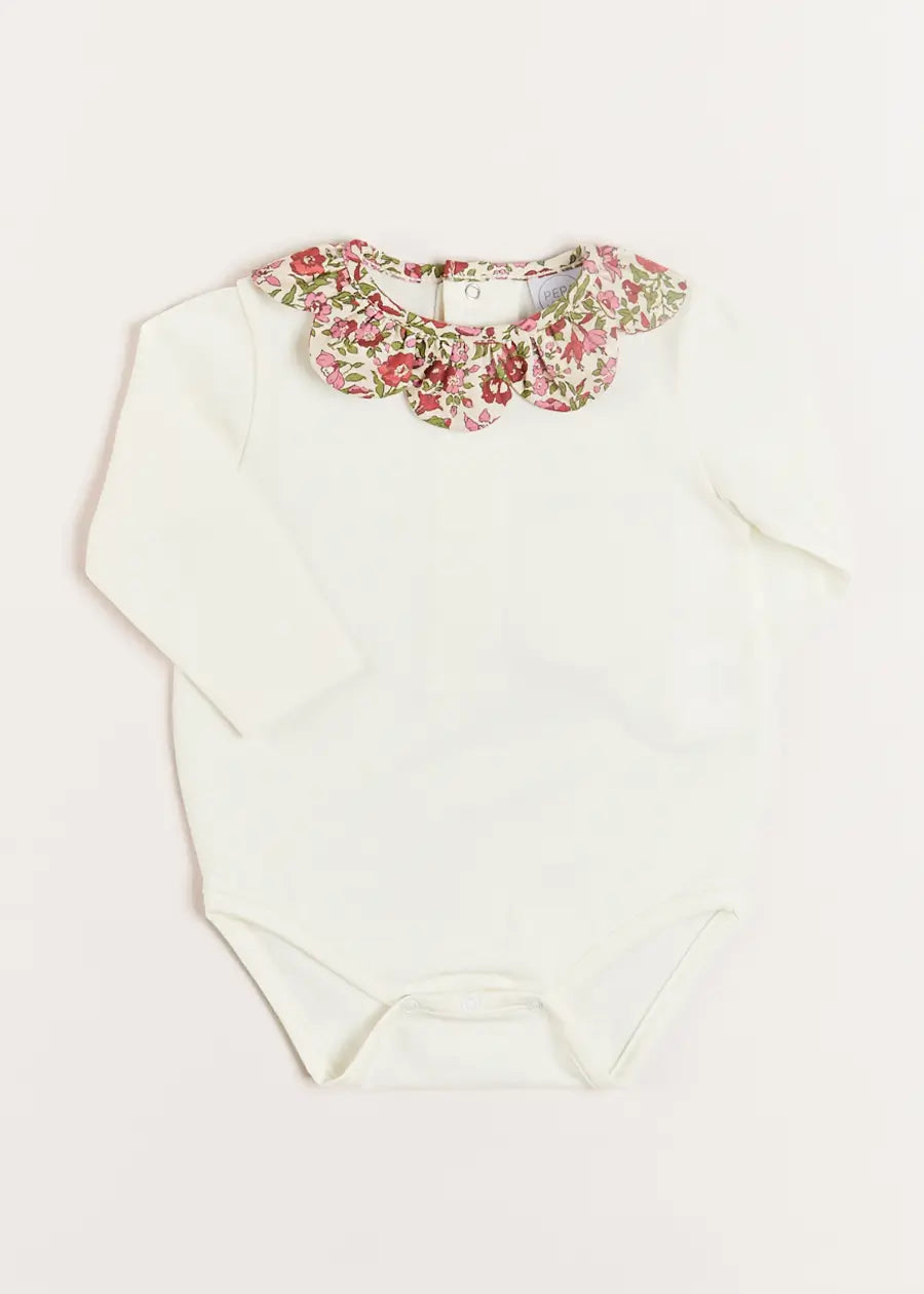 Daphne Floral Long Sleeve Bodysuit in Pink (1mth-3yrs)