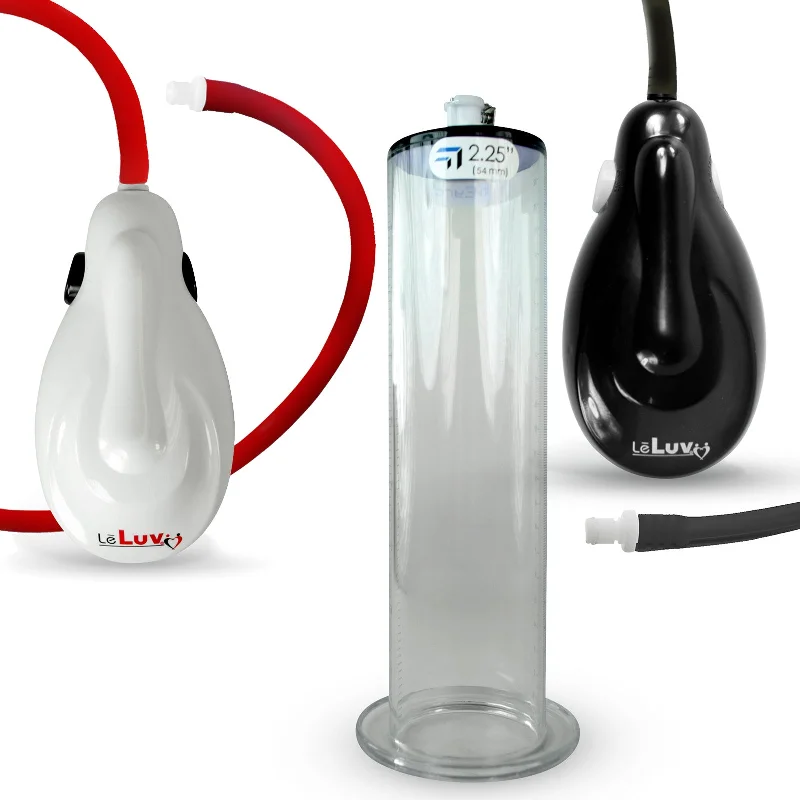 eGrip Electric Wireless Penis Pump with Premium Hose | 9 or 12 Inch Length, 1.75-2.50 Inch Diameter WIDE FLANGE Cylinder