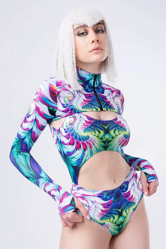 Infinite Trip Shrug 2 Piece Bodysuit