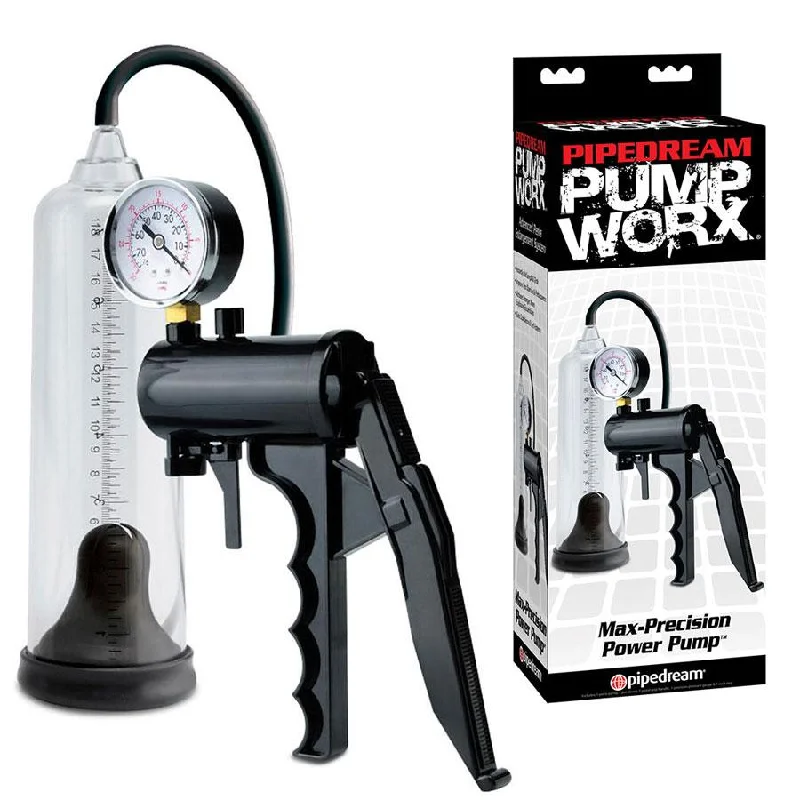 Max Precision Penis Pump & Gauge | Professional Male Enhancing Power Pump Kit