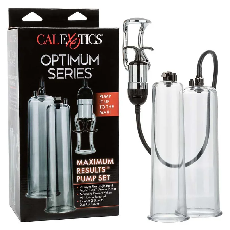 Optimum Series Max Results Penis Pump Set  | Penis Enlargement Kit by Cal Exotics