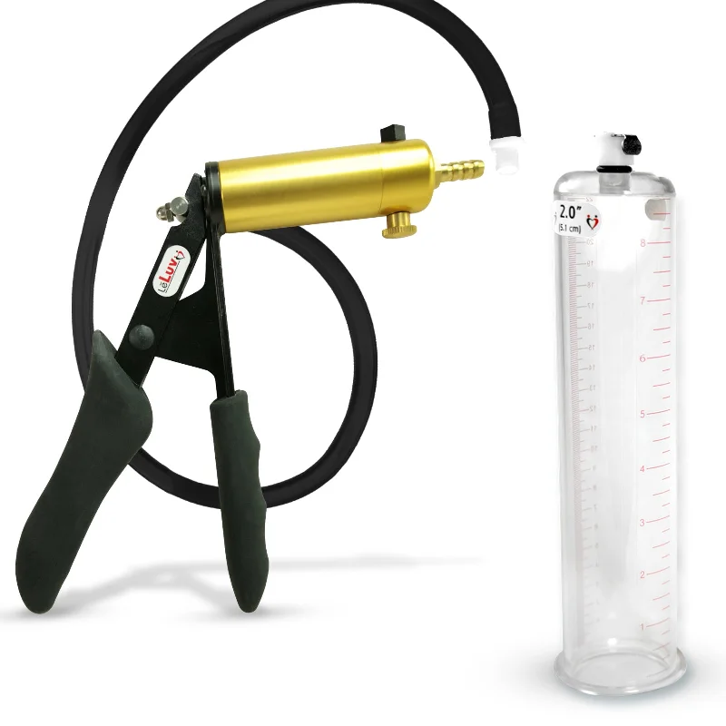 Penis Pump ULTIMA Black Premium Hose Ergonomic Grip with Untapered Cylinder