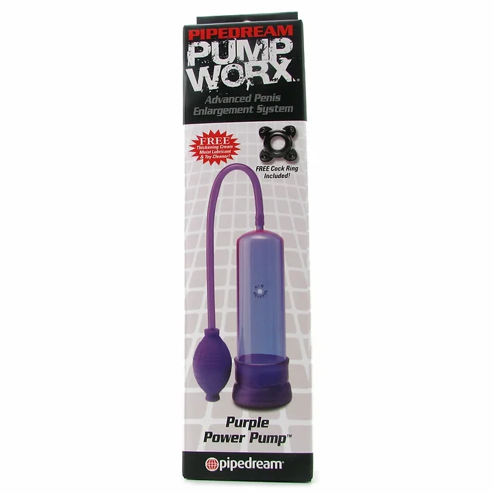 Pump Worx Power Penis Pump in Purple