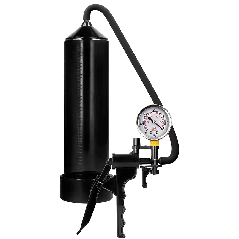 Pumped Elite Beginner Pump and PSI Gauge in Black