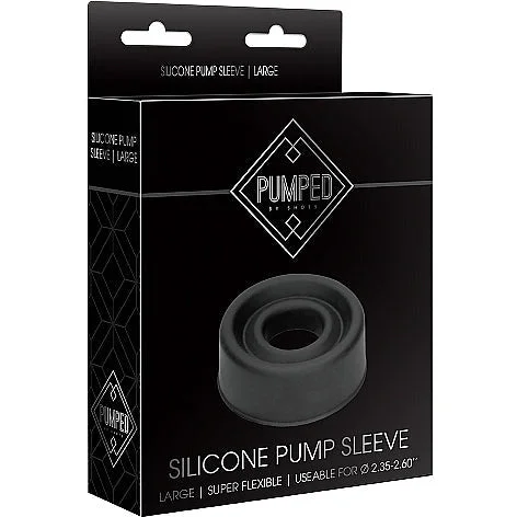 Pumped Silicone Pump Sleeve Lg by Shots