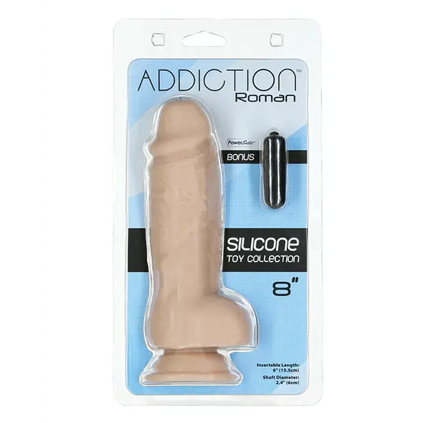 Addiction 8" Roman Dildo - Beige