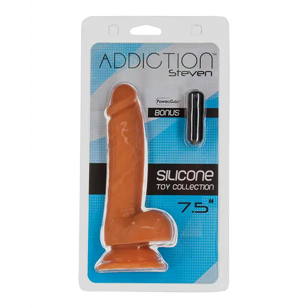 Addiction Steven 7.5" Dildo - Caramel