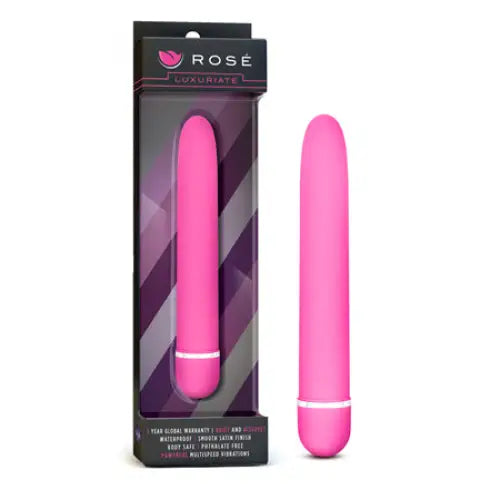 Blush Rose Luxuriate Classic Slimline Vibrator Pink