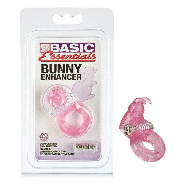 California Exotics - Basic Essentials Bunny Enhancer Cock Ring (Pink)