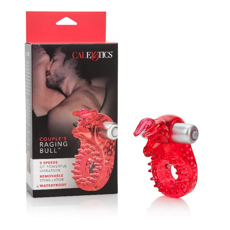 California Exotics - Couple's Raging Bull Vibrating Cock Ring (Red)