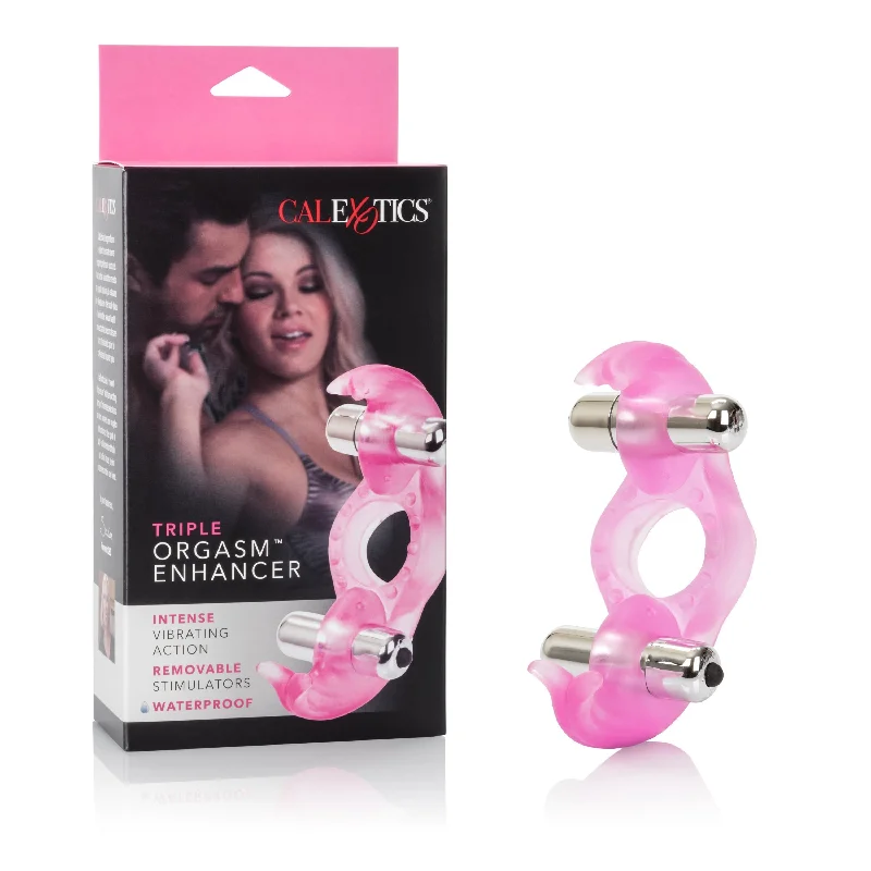 California Exotics - Triple Orgasm Enhancer Vibrating Cock Ring (Pink)