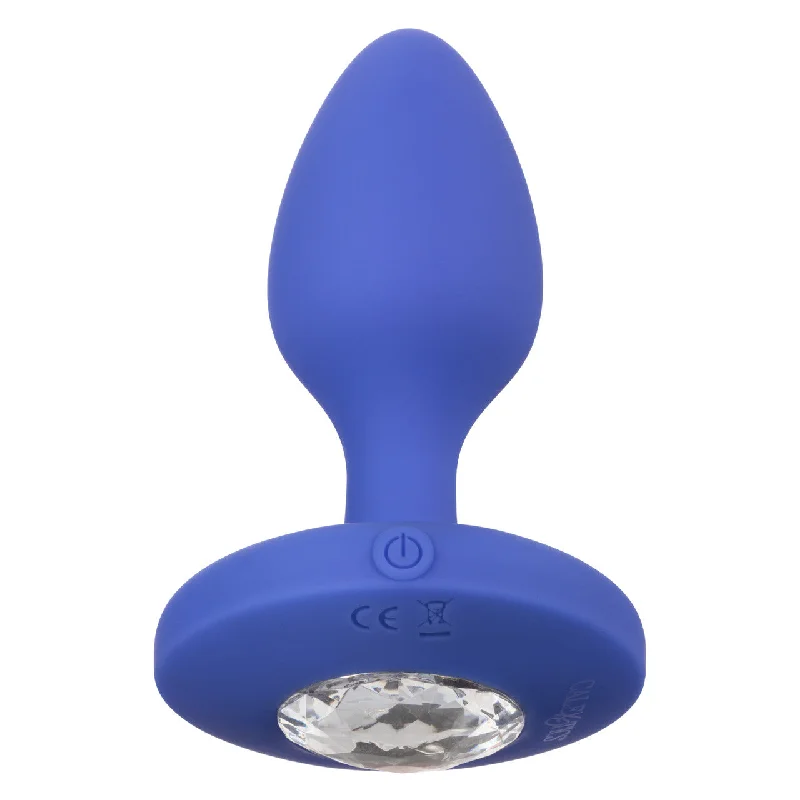 Cheeky Gems Medium Rechargeable Vibrating Probe - Blue