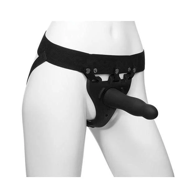 Doc Johnson - Body Extensions Be Aroused Vibrating 2 Piece Strap On Set (Black)