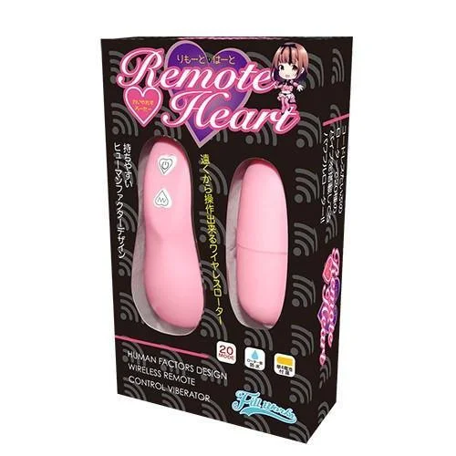 Fill Works - Remote Heart Vibrating Bullet (Pink)