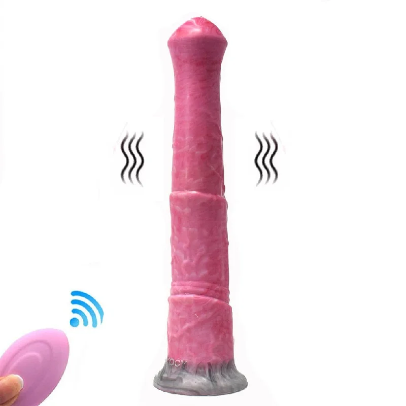 Horse Dildo Suction Cup Vibrator With Remote