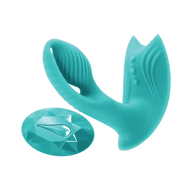 INYA Bump-N-Grind Rechargeable Warming Dual Stimulator Teal