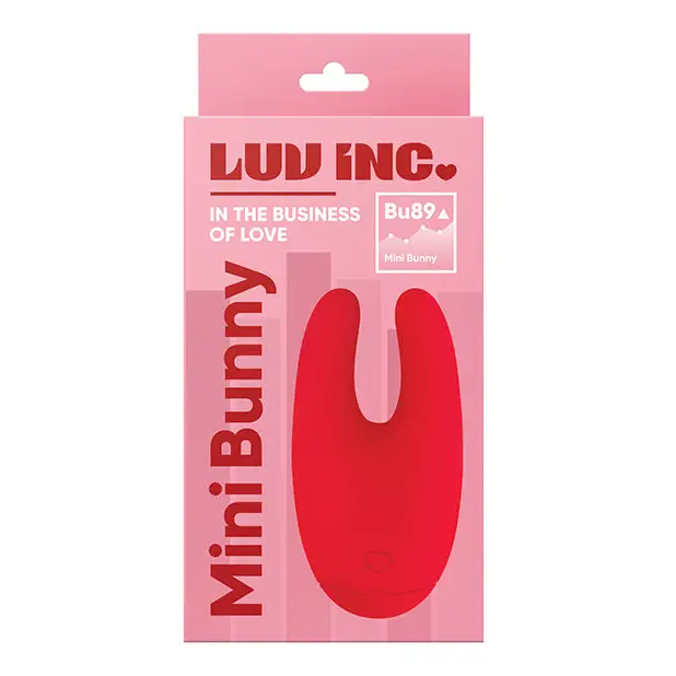 Luv Inc Bu89 Mini Bunny Rechargeable Silicone Vibrator Red