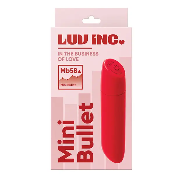 Luv Inc Mb58 Mini Bullet Rechargeable Vibrator Red