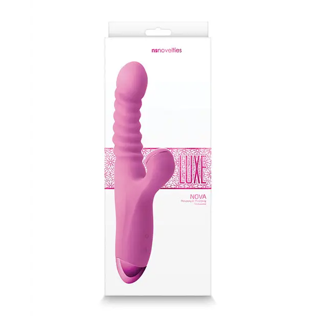 Luxe Nova Rechargeable Thrusting & Throbbing Stimulator Pink