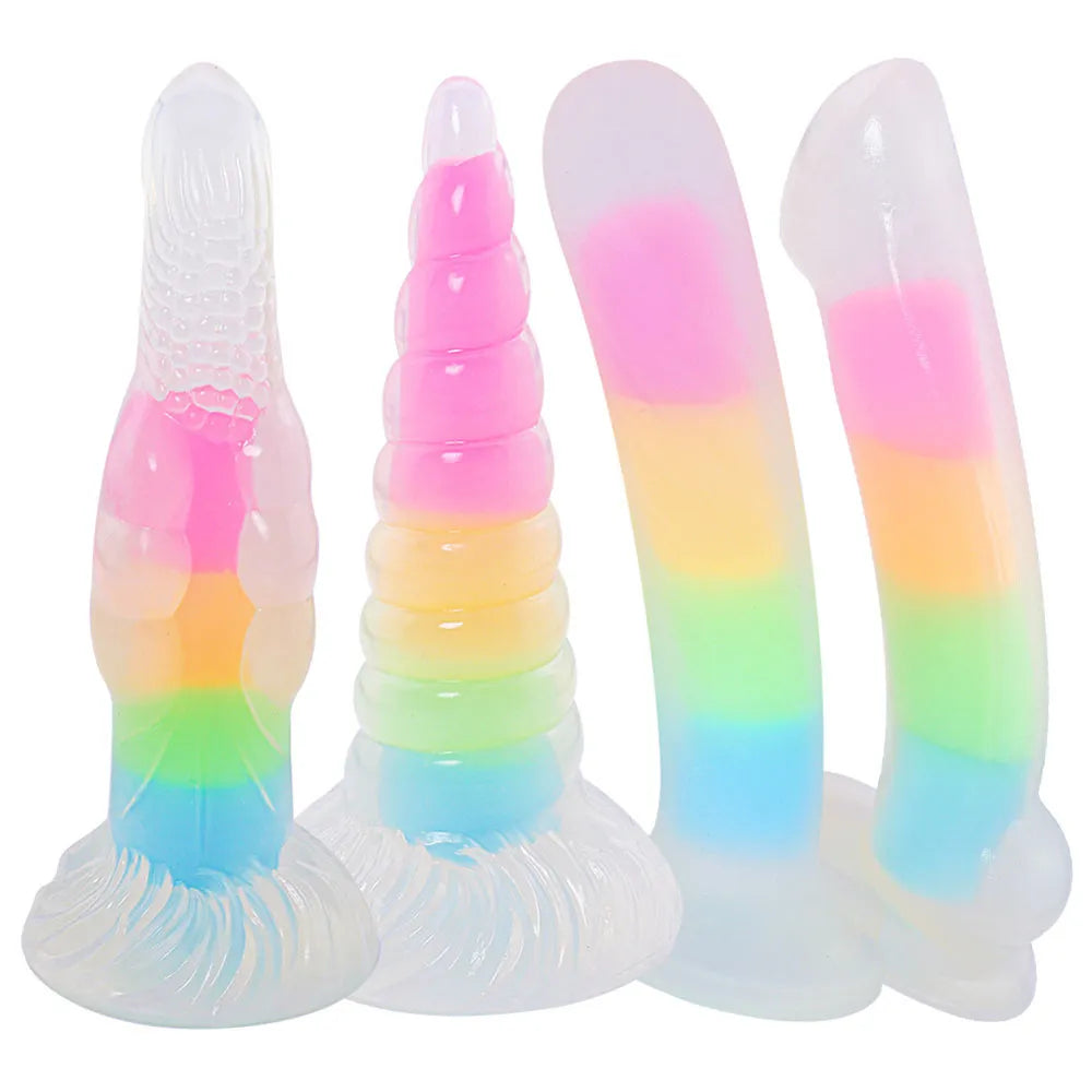 Luminous Anal Monster Suction Cup Dildo