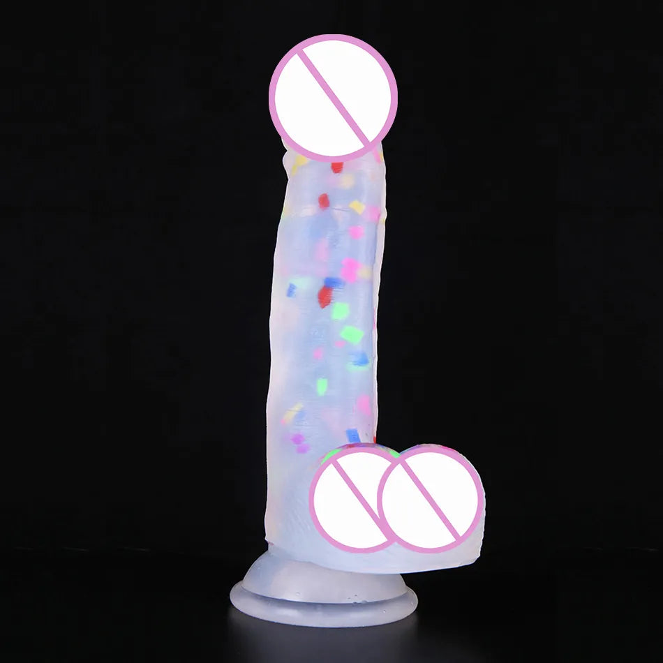 jelly Medical Silicone Dildo Realistic Strapon