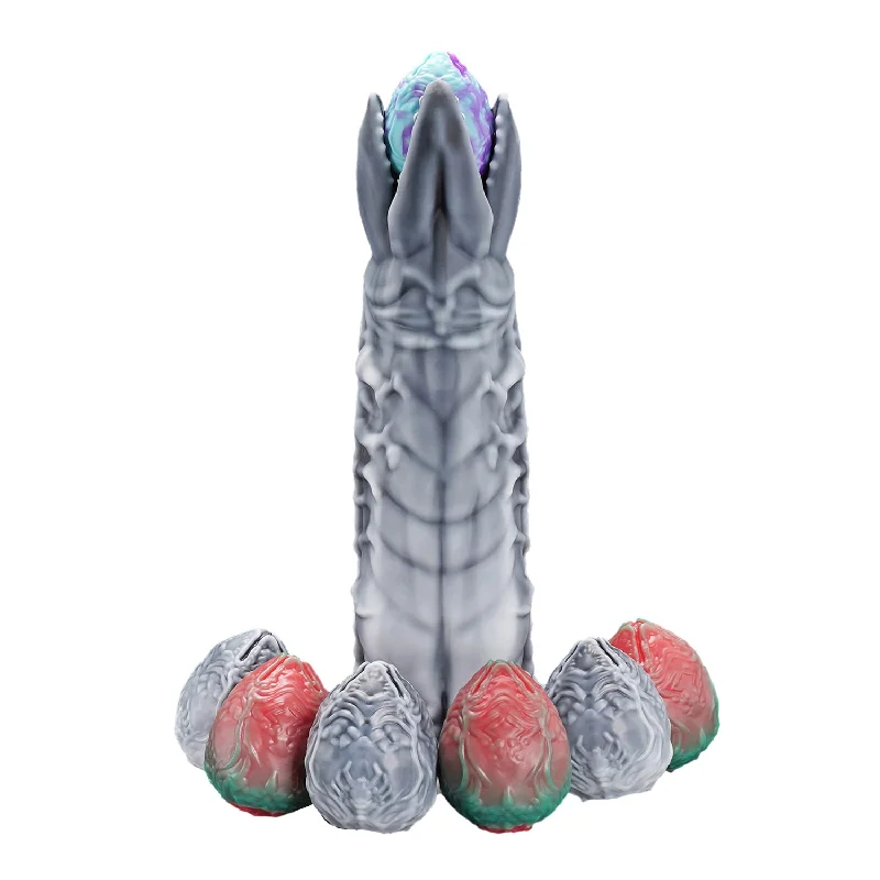 Nothosaur ZERGER - Alien Ovipositor Dildo And Eggs- Monster With Teeth