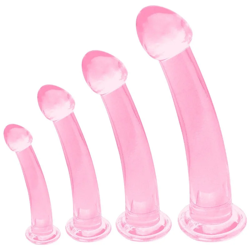 Pink Soft Jelly Dildo Set