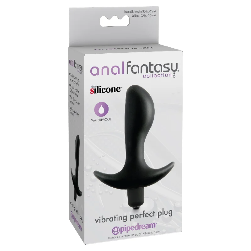 Pipedream - Anal Fantasy Collection Vibrating Perfect Butt Plug (Black)