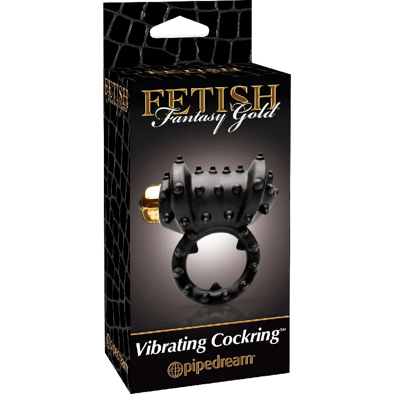 Pipedream - Fetish Fantasy Gold Vibrating Cock Ring (Black)