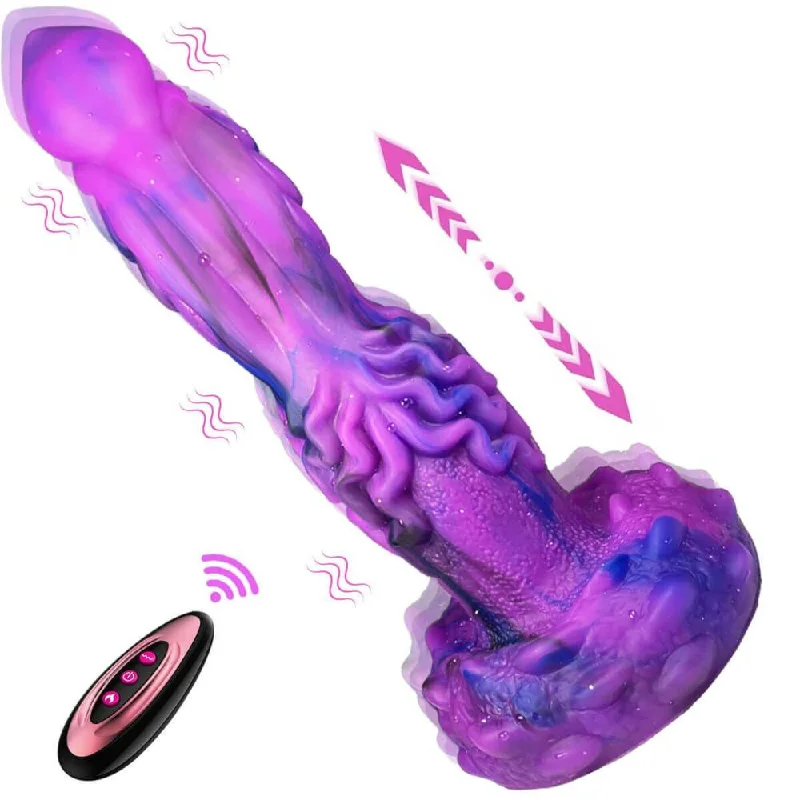 Poke - 9.45 Inch Thrusting Vibrating Monster Dildo