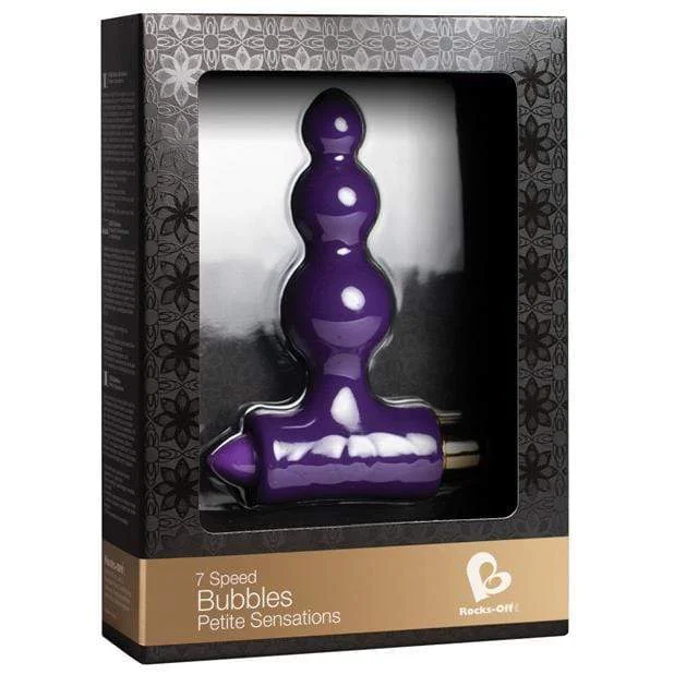 RocksOff - 7 Speed Bubbles Petite Sensations Anal Beads (Purple)