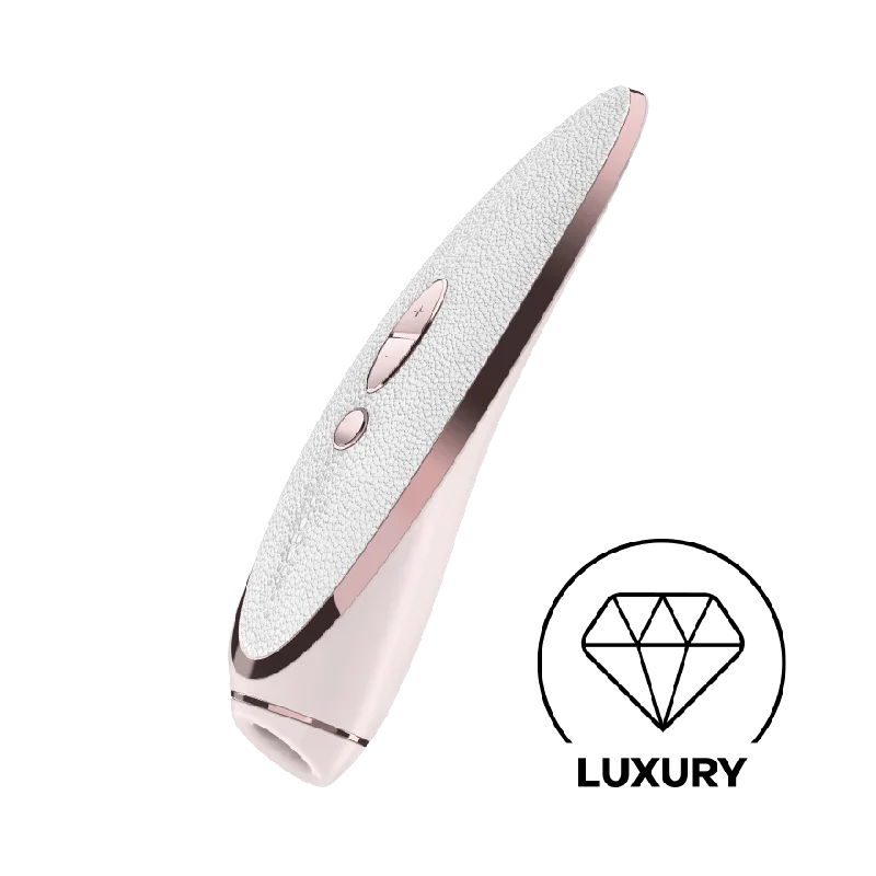 Satisfyer - Luxury Pret-a-Porter Air Pulse Vibration Clitoral Air Stimulator (White)