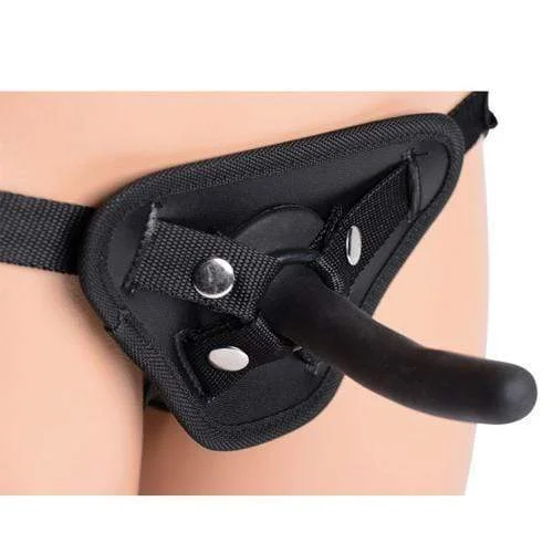 Strap U - Pegged Pegging Dildo with Strap On Harness (Black)