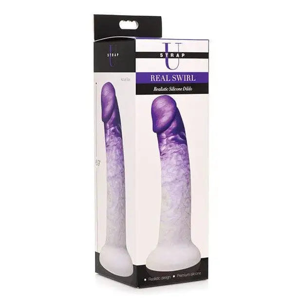 Strap U Real Swirl Realistic Silicone Dildo