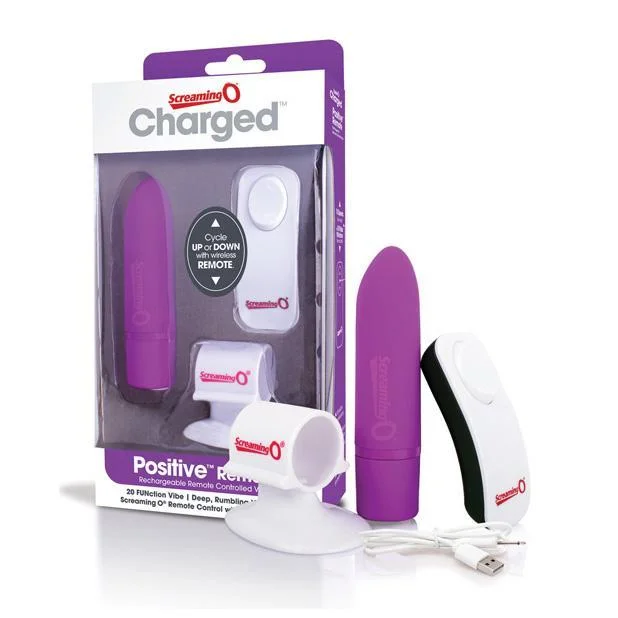 The Screaming O - Charged Postive Remote Control Rechargeable Bullet Vibrator