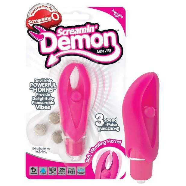 The Screaming O - Screamin Demon Mini Vibe Clit Massager (Pink)