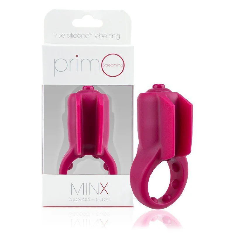 TheScreamingO - Primo Minx True Silicone Vibrating Cock Ring (Pink)