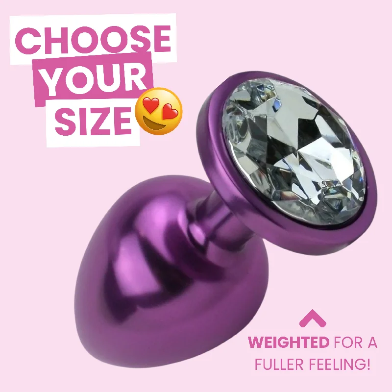 Jeweled Aluminum Anal Plug - Great for Temperature Play!