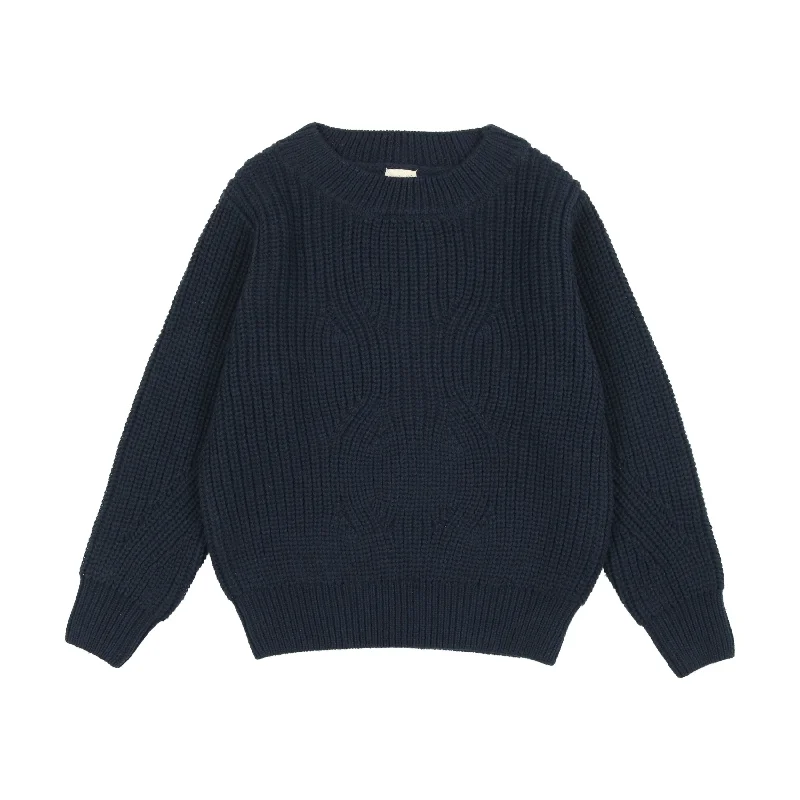 Analogie Chunky Knit Sweater - Navy