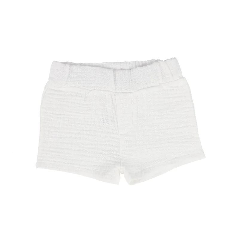 Analogie Gauze Pull on Shorts - White