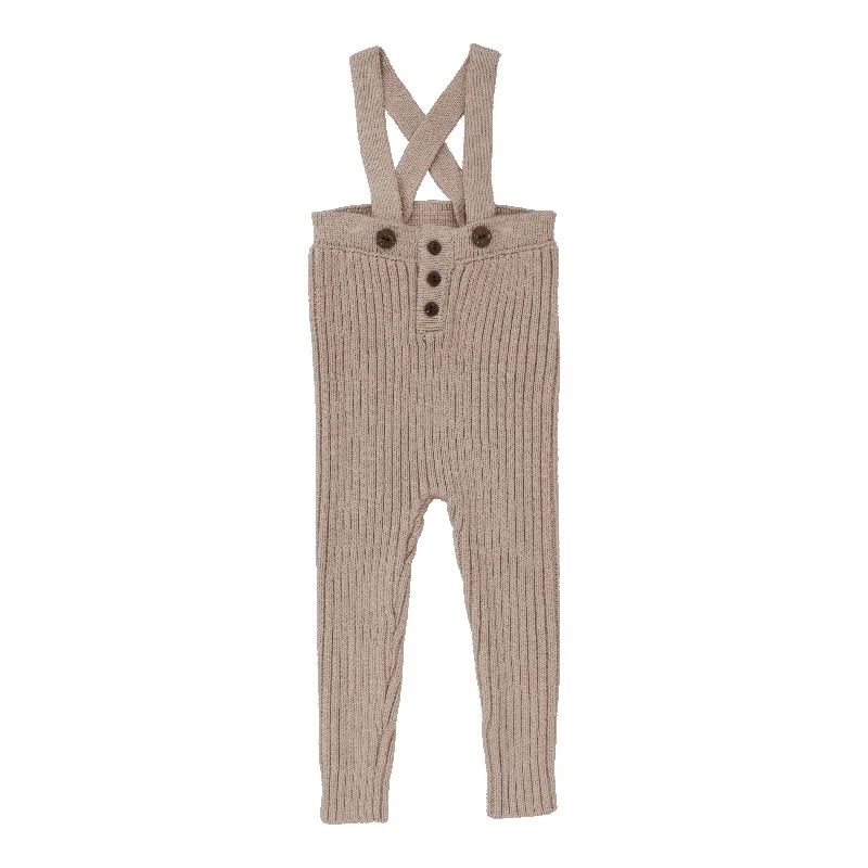 Analogie Rib Knit Overalls - Pink