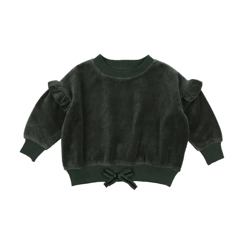 Analogie Velour Sweatshirt - Green