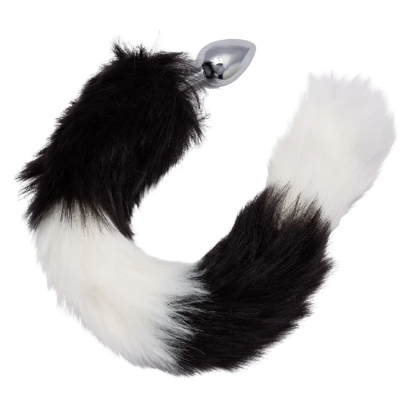 CalExotics Running Wild Black & White Tail Plug