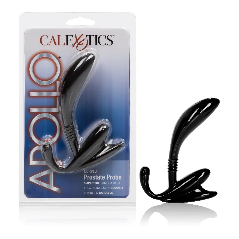 California Exotics - Apollo Curved Prostate Probe Massager (Black)