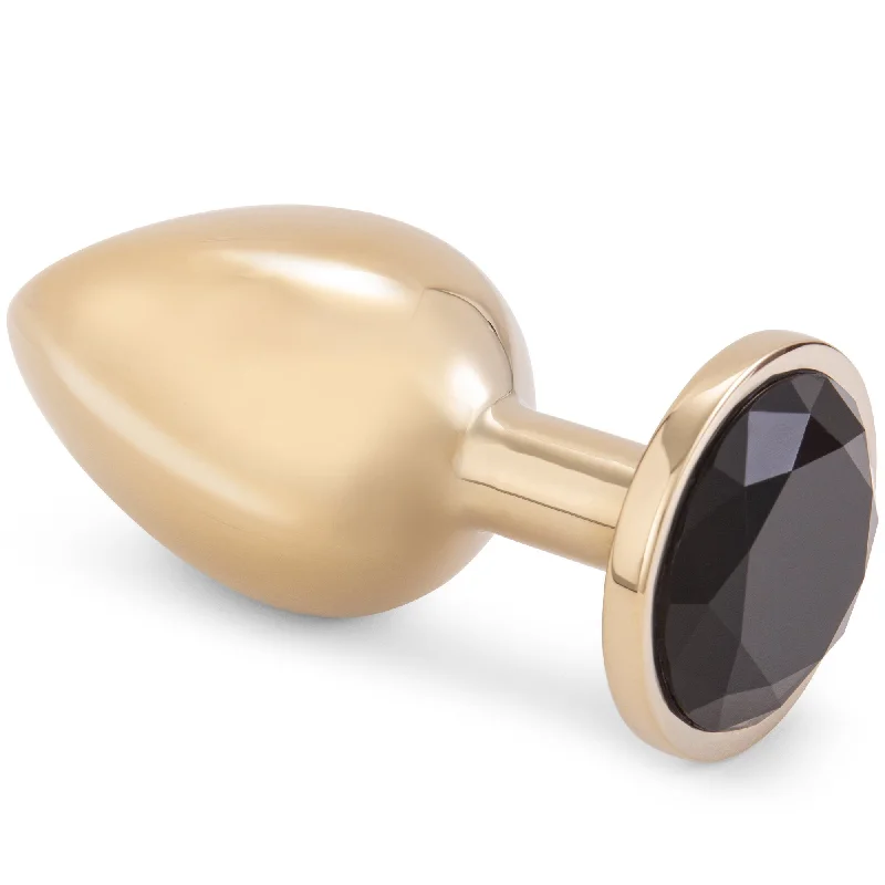 Gold Metal Butt Plug With Jewel