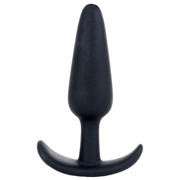 Mood Naughty 1 4.5" Silicone Plug - Large, Black