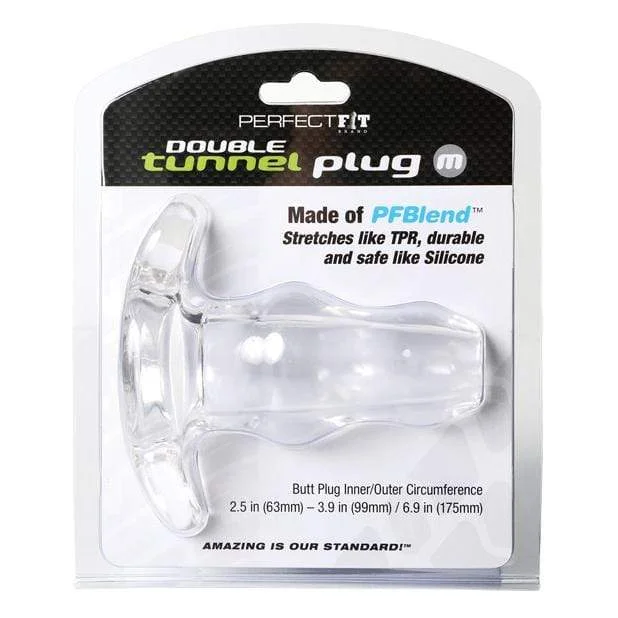 Perfect Fit - Double Tunnel Plug Medium (Clear)