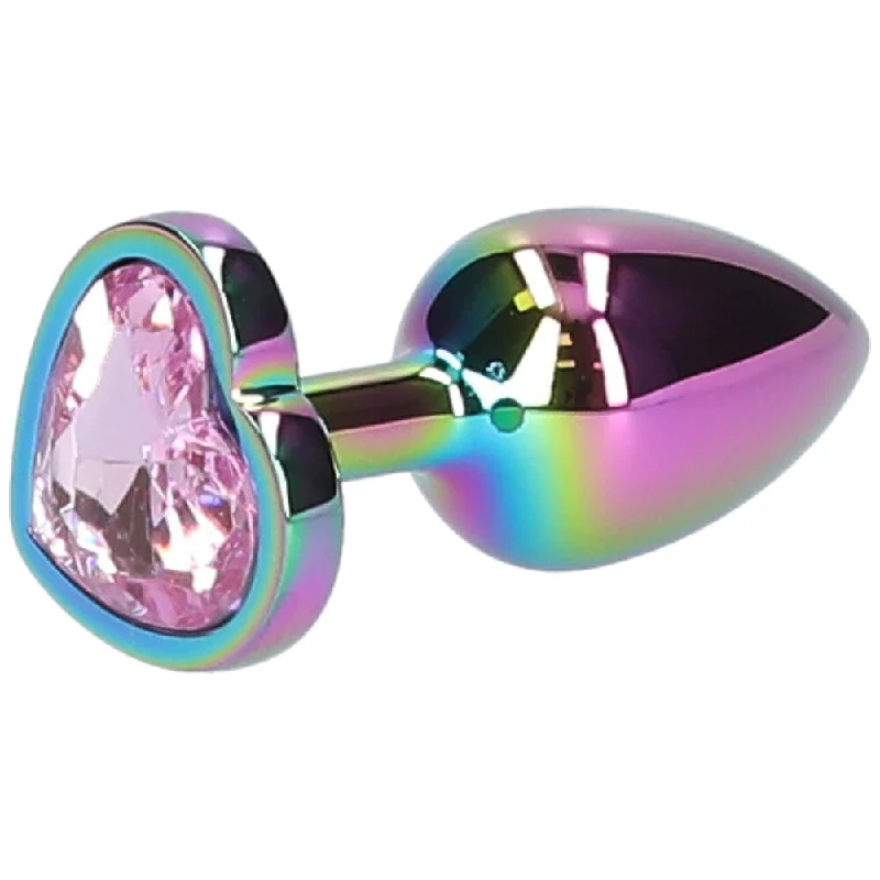 Premium Rainbow Metal Anal Plug for Muscle Control