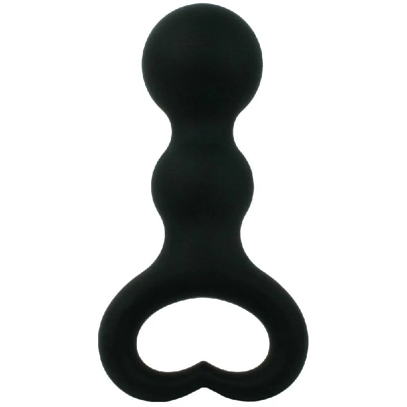 Silicone Heart Beaded Anal Plug - Silky Smooth!