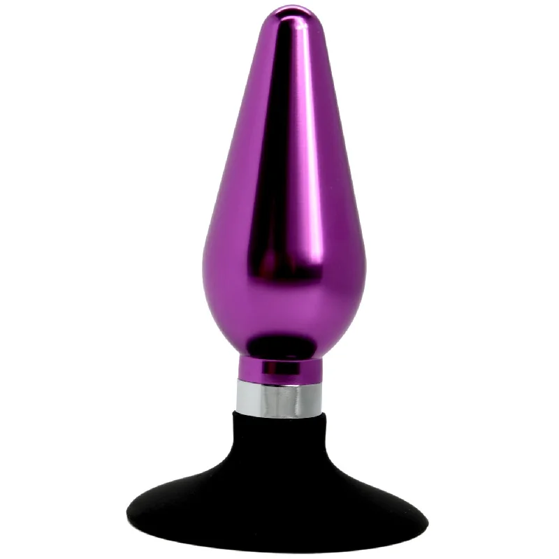 Metal Anal Plug With Silicone Base